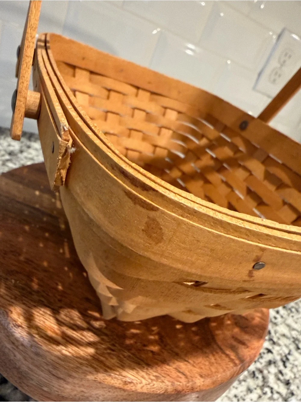 Longaberger Woven Memories Basket with Dual Handles